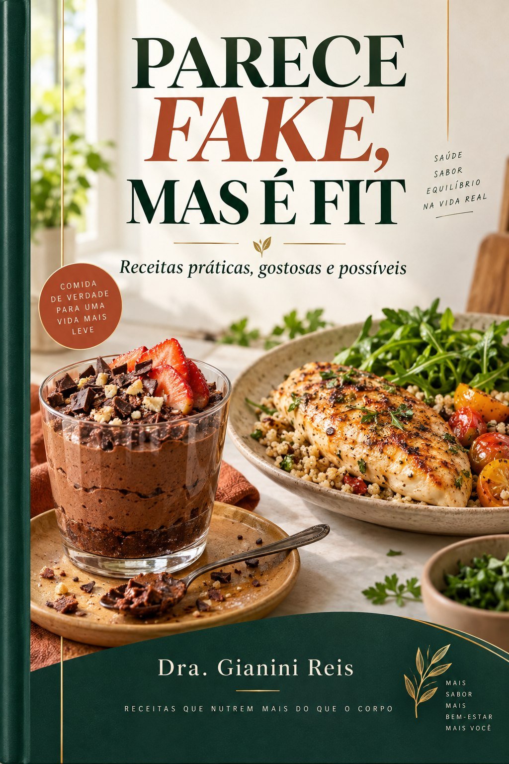 Capa do livro Receitas Parece Fake, mas é Fit